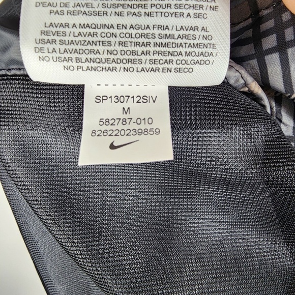 NIKE GOLF- Mens Medium Black Windbreaker Pullover Half /Quarter Zip Jacket - Picture 8 of 9